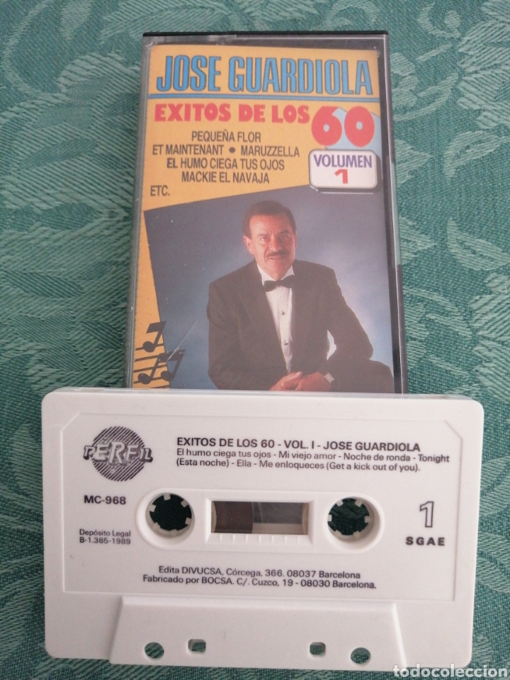 Casetes antiguos: K7 JOS&Eacute; GUARDIOLA &Eacute;XITOS DE LOS 60 1989 - Foto 1