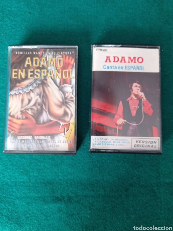 Casetes antiguos: DOS CASETES ADAMO , CANTANDO EN ESPA&Ntilde;OL - Foto 1