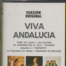Casetes antiguos: VIVA ANDALUCIA PACO DE LUCIA LOS CHICHOS CAMARON DE LA ISLA CASSETE NUEVO PRECINTADO. Lote 353888058