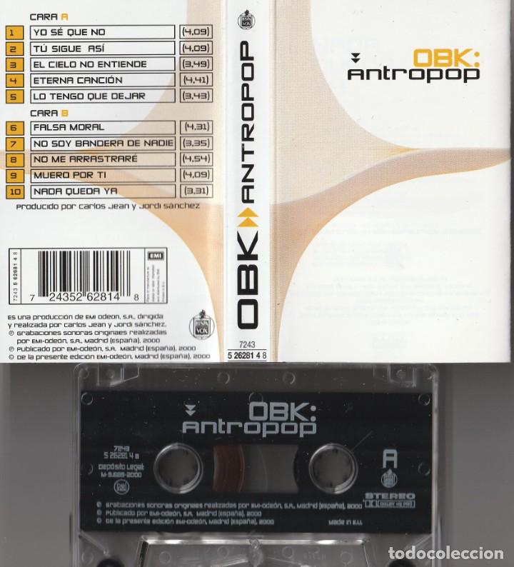 Casetes antiguos: OBK - ANTROPOP (CASSETTE HISPAVOX 2000) - Foto 1