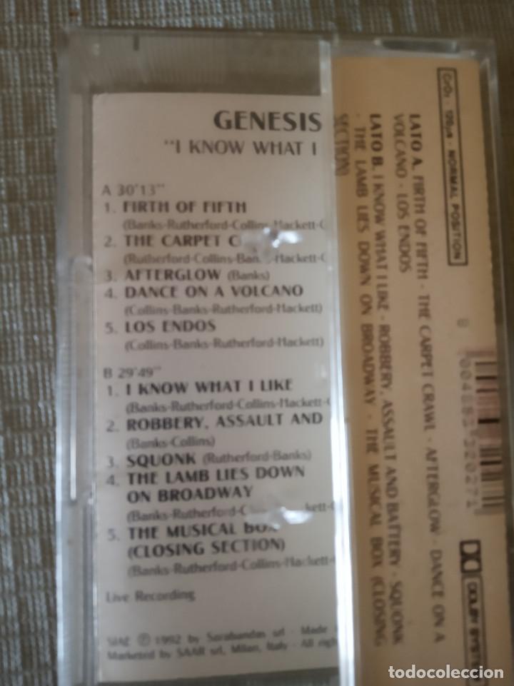 Casetes antiguos: genesis i know what i like CASET - Foto 2