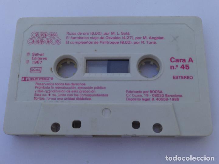 Casetes antiguos: CUENTA CUENTOS CUENTACUENTOS 45-46 SALVAT S&Oacute;LO CINTA