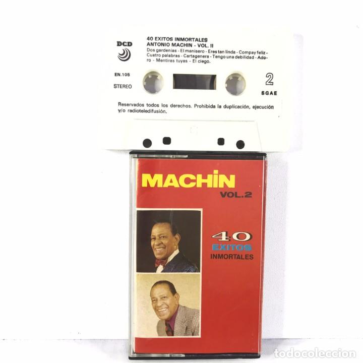Casetes antiguos: 40 EXITOS INMORTALES ANTONIO MACHIN VOL 2 - Foto 1