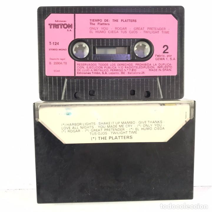 Casetes antiguos: TIEMPO DE: THE PLATTERS - Cassette, Compilation, Reissue - Foto 2