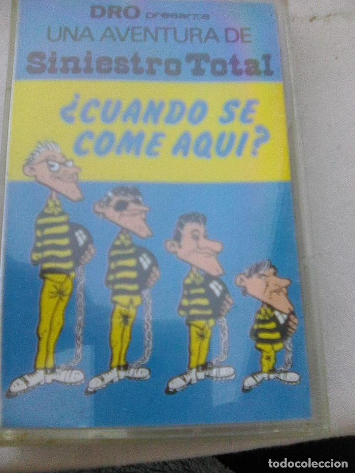 Cassetes antigas: Siniestro Total - Cuando Se Come Aquí (Dro, 1982) Firmada Por Miguel Costas- reed. Alemania 1993