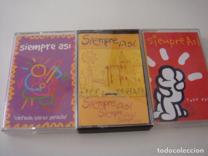 Casetes antiguos: 3 CASETES SIEMPRE ASI - Foto 1