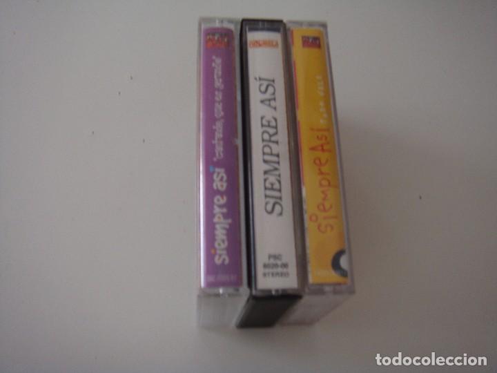 Casetes antiguos: 3 CASETES SIEMPRE ASI - Foto 2