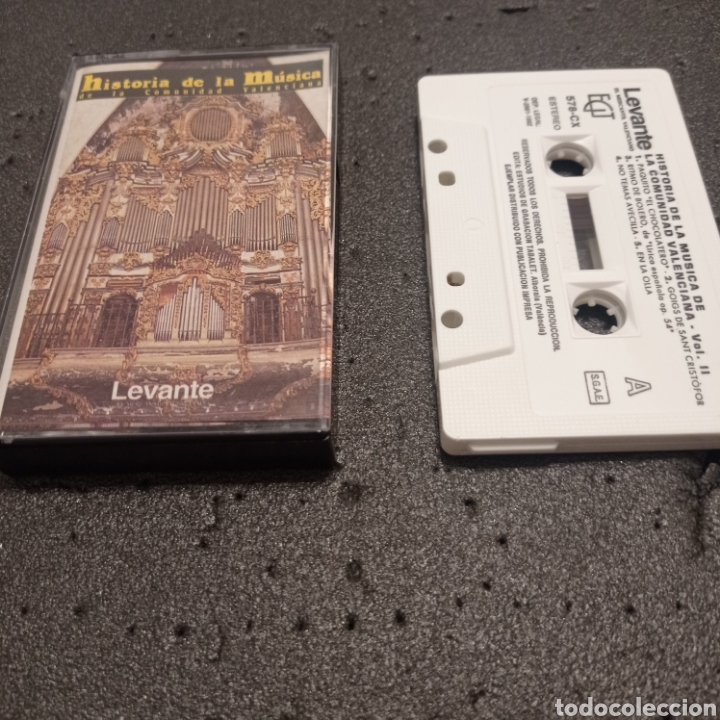 Cassetes antigas: CINTA CASSETTE HISTORIA DE LA M&Uacute;SICA DE LA COMUNIDAD VALENCIANA