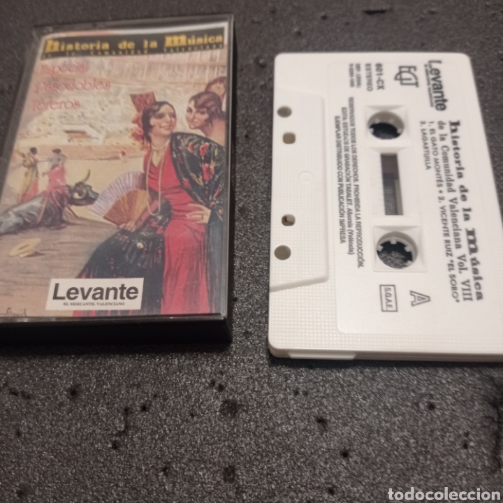 Cassetes antigas: CINTA CASSETTE HISTORIA DE LA M&Uacute;SICA DE LA COMUNIDAD VALENCIANA