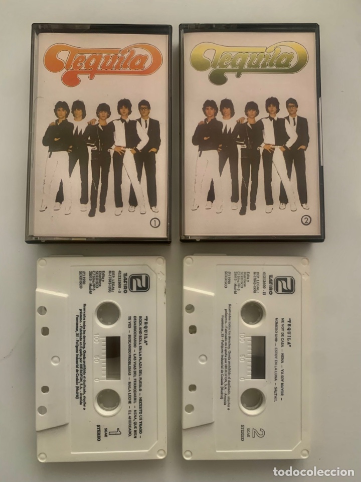 Casetes antiguos: Doble cinta cassette de 1990 tequila - Foto 1