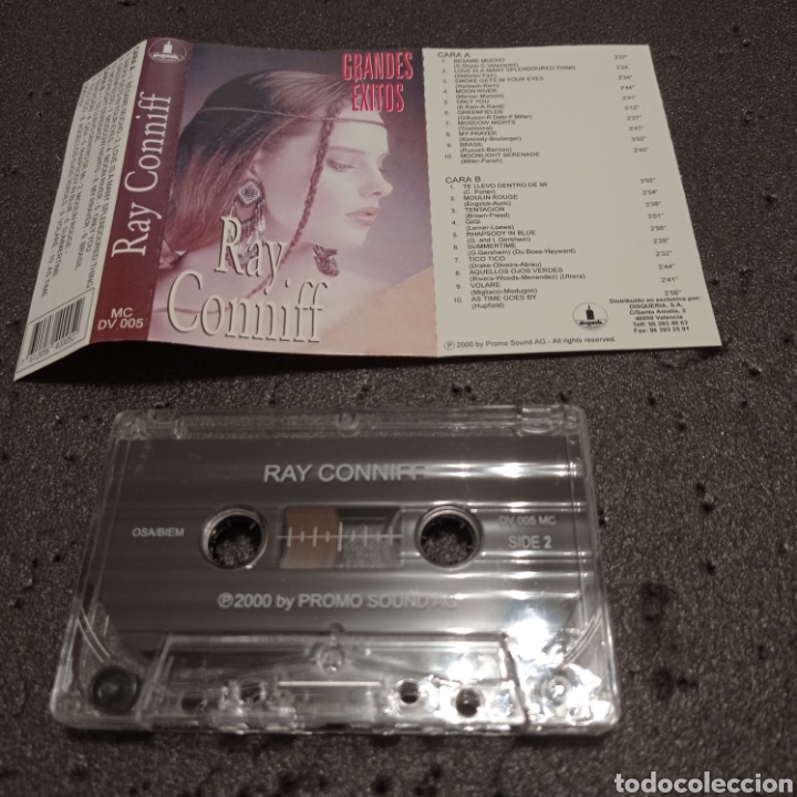 Casetes antiguos: CINTA CASSETTE RAY CONNYFF - &rdquo;Grandes &Eacute;xitos&rdquo; - Foto 2