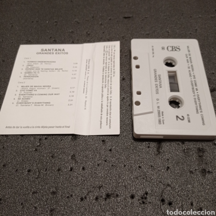 Casetes antiguos: CINTA CASSETTE SANTANA - &rdquo;Grandes &Eacute;xitos&rdquo; - Foto 2