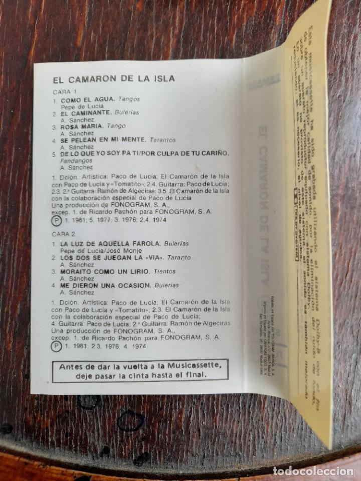 Casetes antiguos: El Camar&oacute;n de la Isla como el agua 1981 - Foto 4