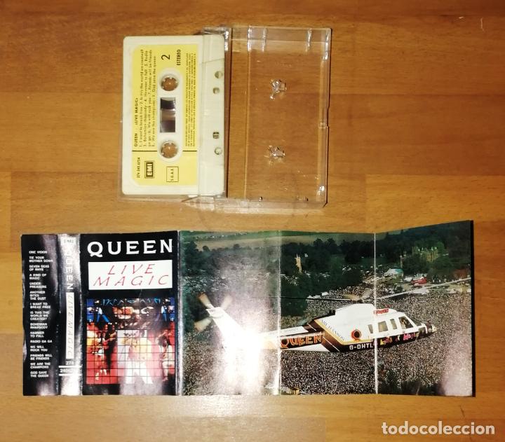 Casetes antiguos: CASETE. QUEEN. Live Magic. - EMI-ODE&Oacute;N, D.L. 1986 - Foto 3