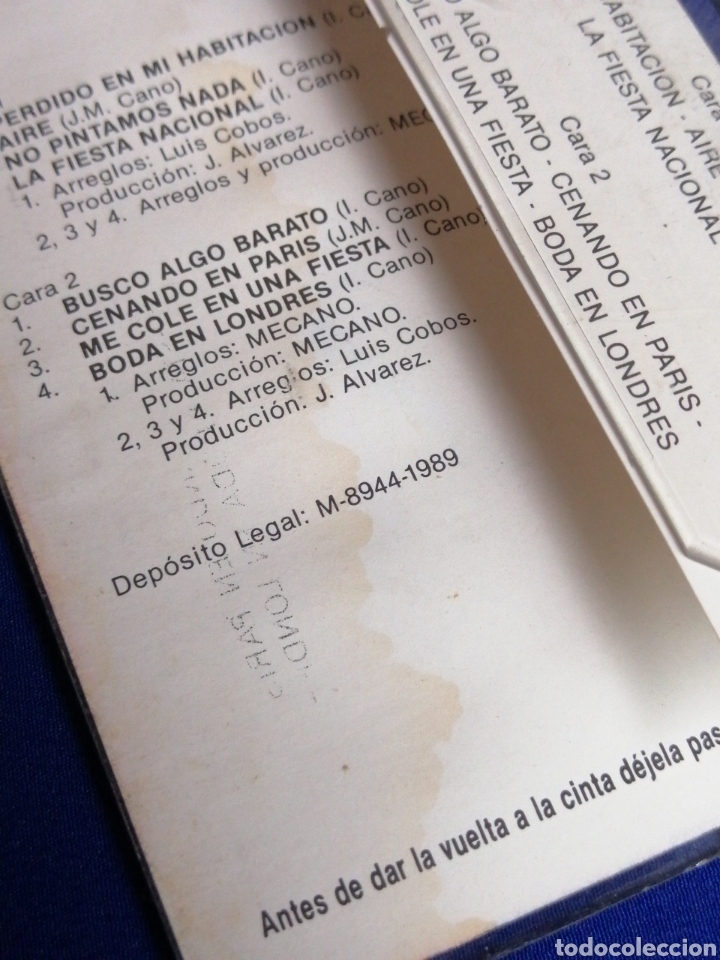 Casetes antiguos: MECANO - AIRE - Foto 4