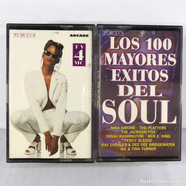 Casetes antiguos: Various &ndash; Los 100 Mayores &Eacute;xitos Del Soul ● Arcade ● 4XCASSETTE - Foto 1