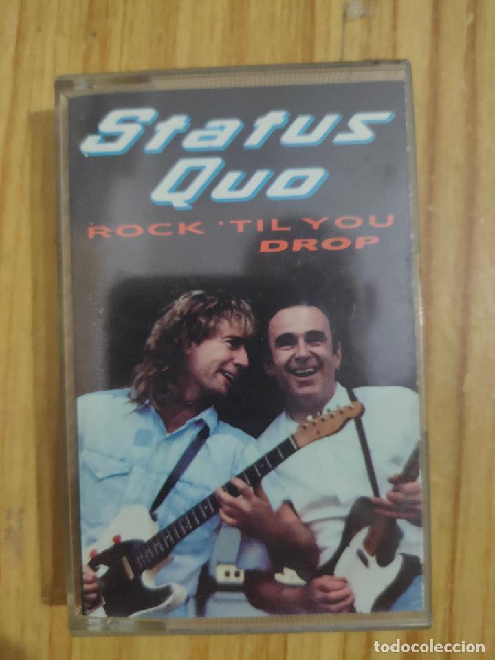 Casetes antiguos: Rock til you drop (Status Quo, 1991) cassette - Foto 1