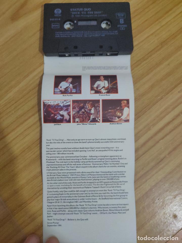 Casetes antiguos: Rock til you drop (Status Quo, 1991) cassette - Foto 3