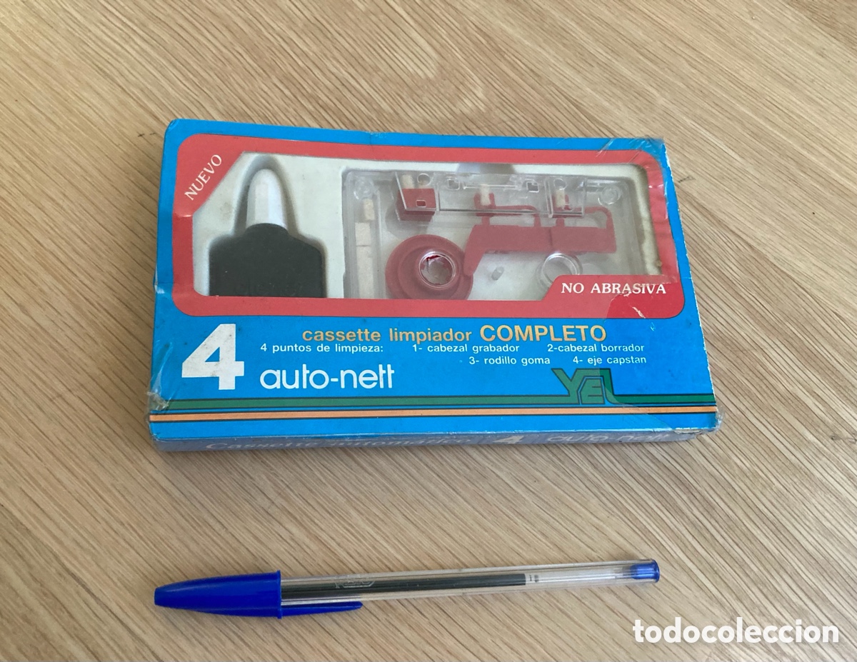 Casetes antiguos: Kit de limpieza 4 AUTO-NETT YEL. - Foto 1