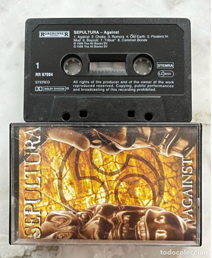 Casetes antiguos: SEPULTURA, AGAINST - CASETE - Foto 2