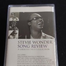 Casetes antiguos: STEVIE WONDER / SONG REVIEW A GREATES HITS COLLECTION / LIBRO DOBLE MC-MOTOWN / BUENA CALIDAD.. Lote 364075816