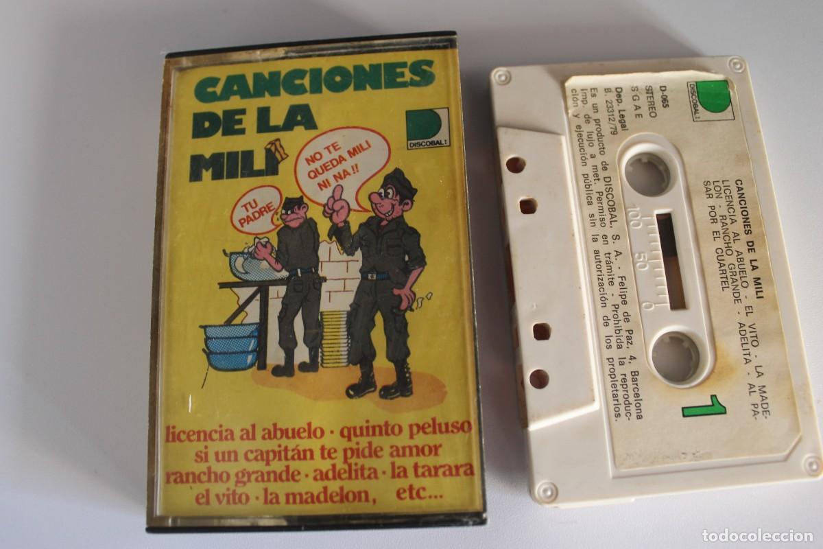 Casetes antiguos: CANCIONES DE LA MILI CASETE - Foto 1