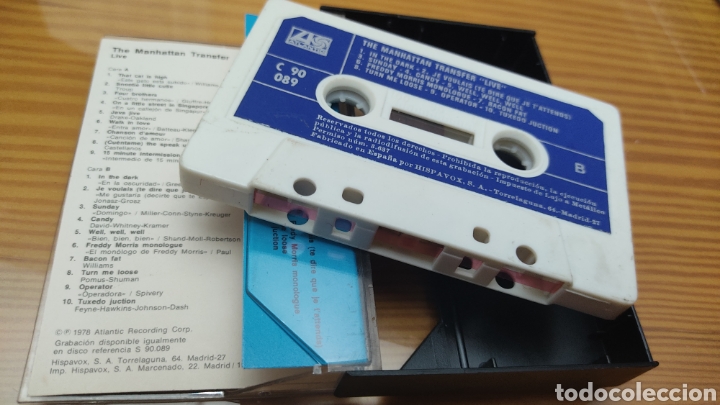 Casetes antiguos: Cinta de cassette de Manhattan Transfer &rdquo; Live &rdquo; - Foto 3