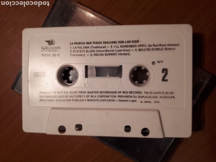 Casetes antiguos: LA MUSICA QUE PUEDE SEGUIRSE CON LOS OJOS