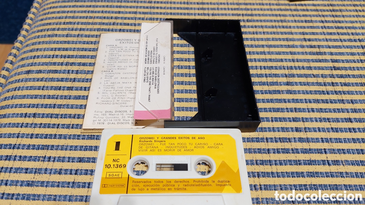 Casetes antiguos: Casette Orzowei Grandes &eacute;xitos del a&ntilde;o. 1978 - Foto 3