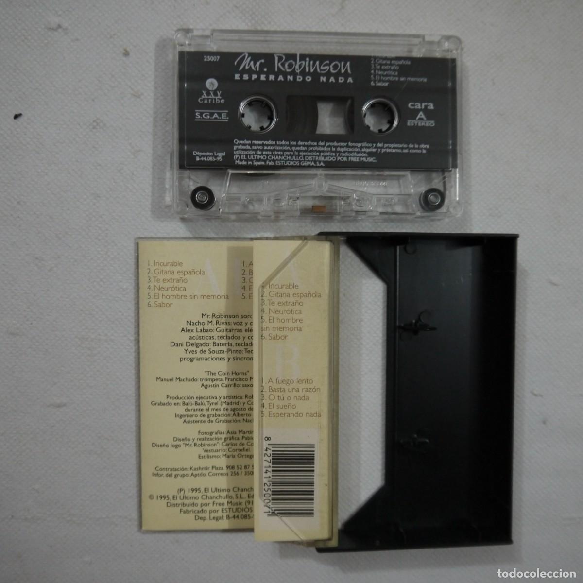 Casetes antiguos: MR. ROBINSON - ESPERANDO NADA - CASETE 1995 - Foto 3