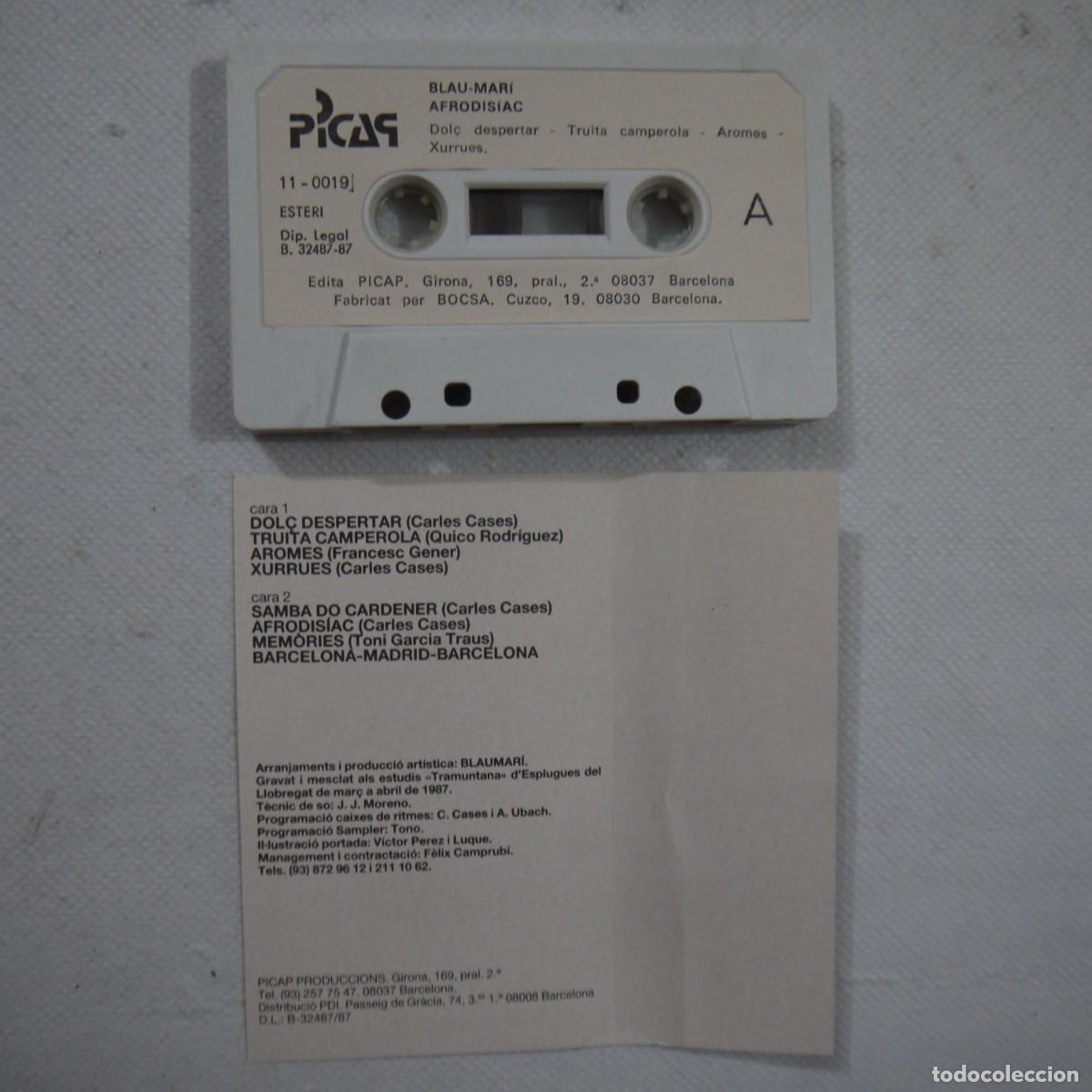Casetes antiguos: BLAUMAR&Iacute; - AFRODISIAC - CASETE - Foto 3