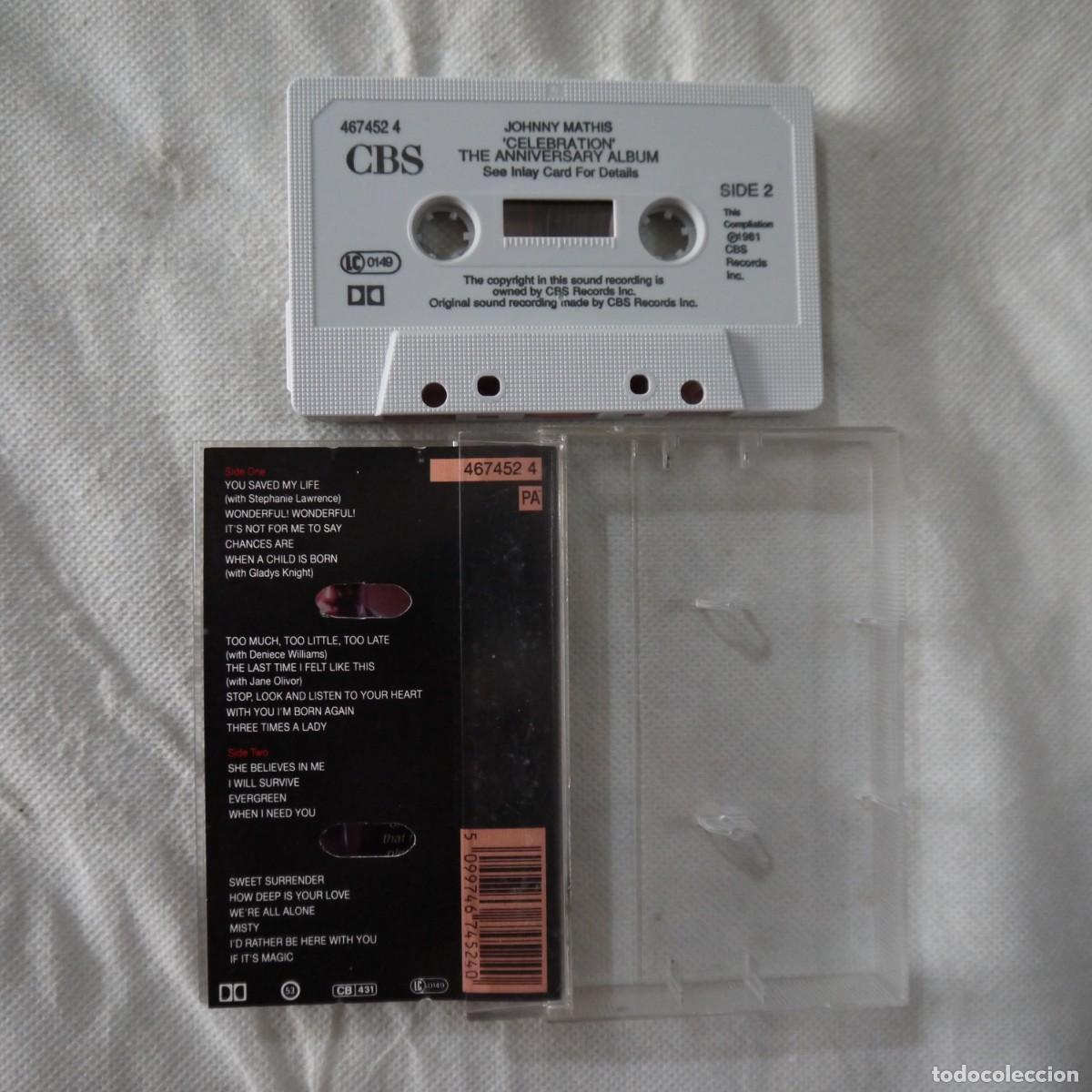 Casetes antiguos: JOHNNY MATHIS - CELEBRATION - CASETE 1981 - Foto 2