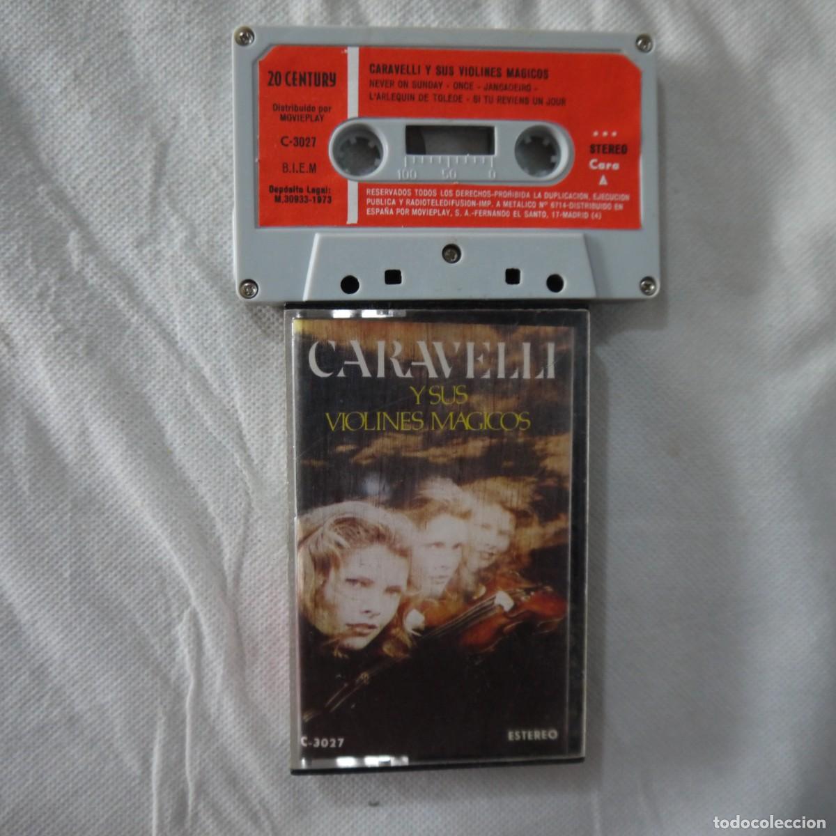 Casetes antiguos: CARAVELLI Y SUS VIOLINES M&Aacute;GICOS - CASETE 1973 - Foto 1