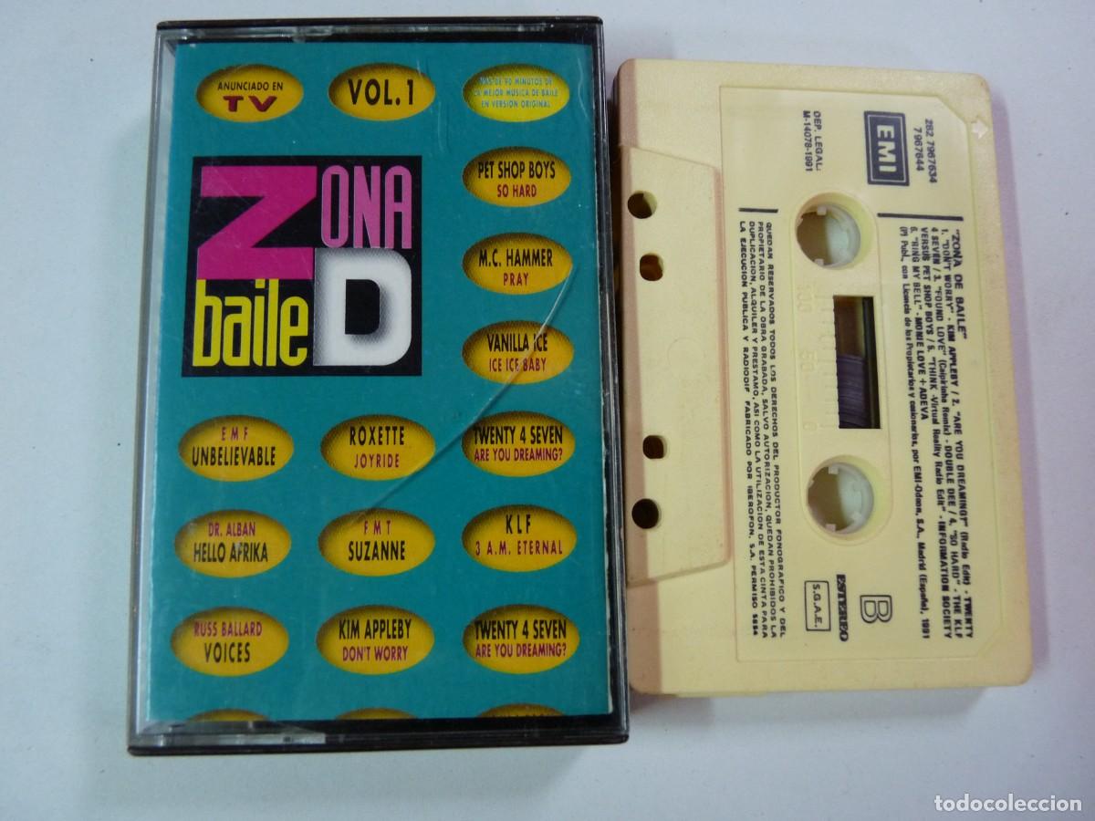 Casetes antiguos: CASETE, CASSETTE ZONA DE BAILE. VOL..1 REF: 25-47 - Foto 1