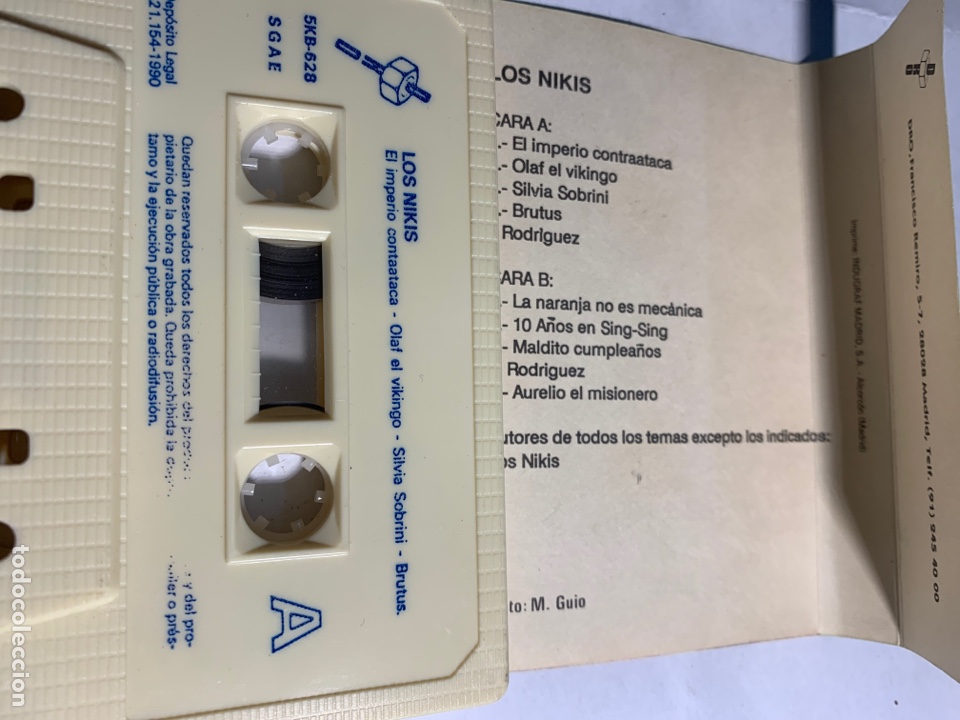 Casetes antiguos: Casete Los nikis el imperio contrataca dro - Foto 2