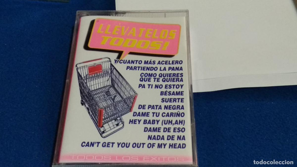 Casetes antiguos: CASETE CINTA CASSETTE(LL&Eacute;VATELOS TODOS LOS &Eacute;XITOS ) 2001 OPEN - Foto 2