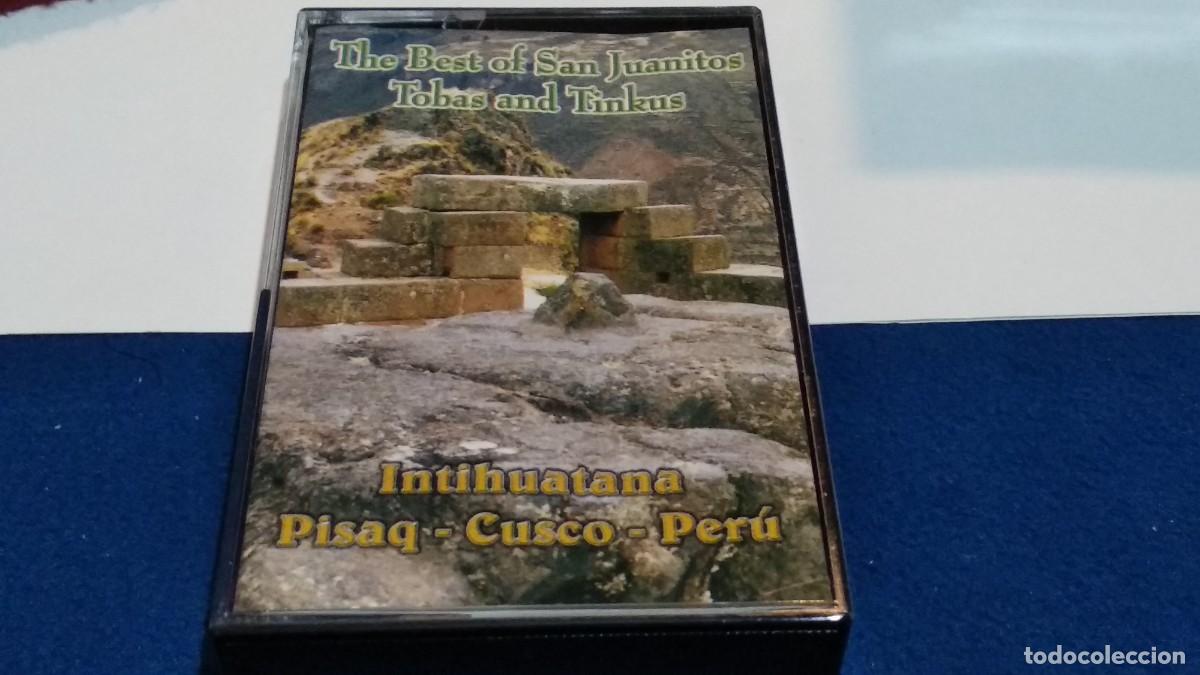 Cassetes antigas: THE BEST OF SAN JUANITOS TOBAS AND TINKUS / ANTIHUATANA PISAQ-CUSCO- PER&Uacute; -CASETE DISCOS SAN ANTONIO