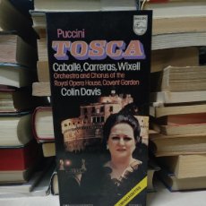 Casetes antiguos: PUCCINI CABALLÉ CARRERAS WIXELL CHORUS AND ORCHESTRA OF THE ROYAL OPERA HOUSE, COVENT TOSCA