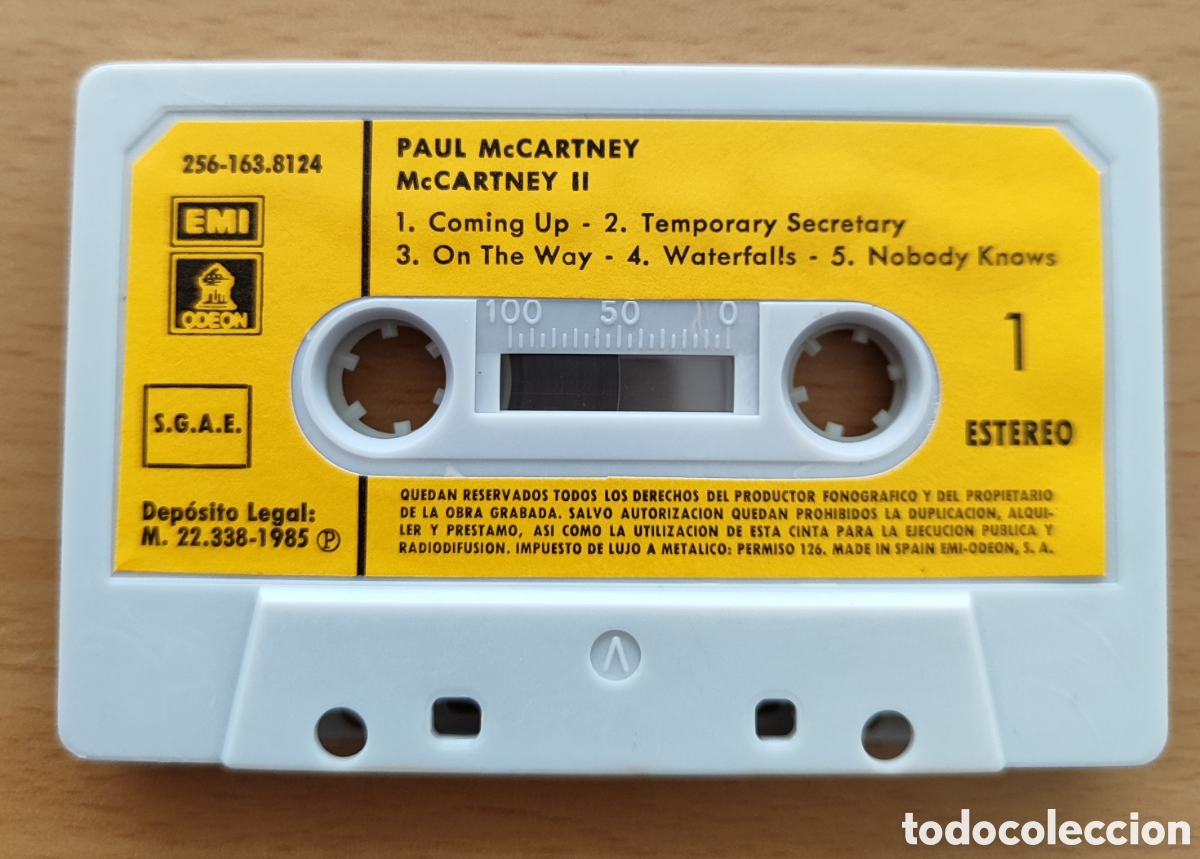 Casetes antiguos: PAUL McCARTNEY - McCARTNEY II - FAMA - Foto 2
