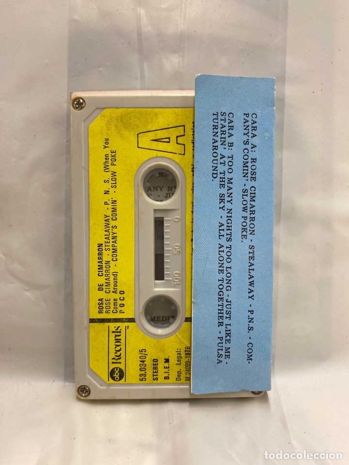 Casetes antiguos: CASSETTE ROSA DE CIMARRON, POCO. - Foto 2