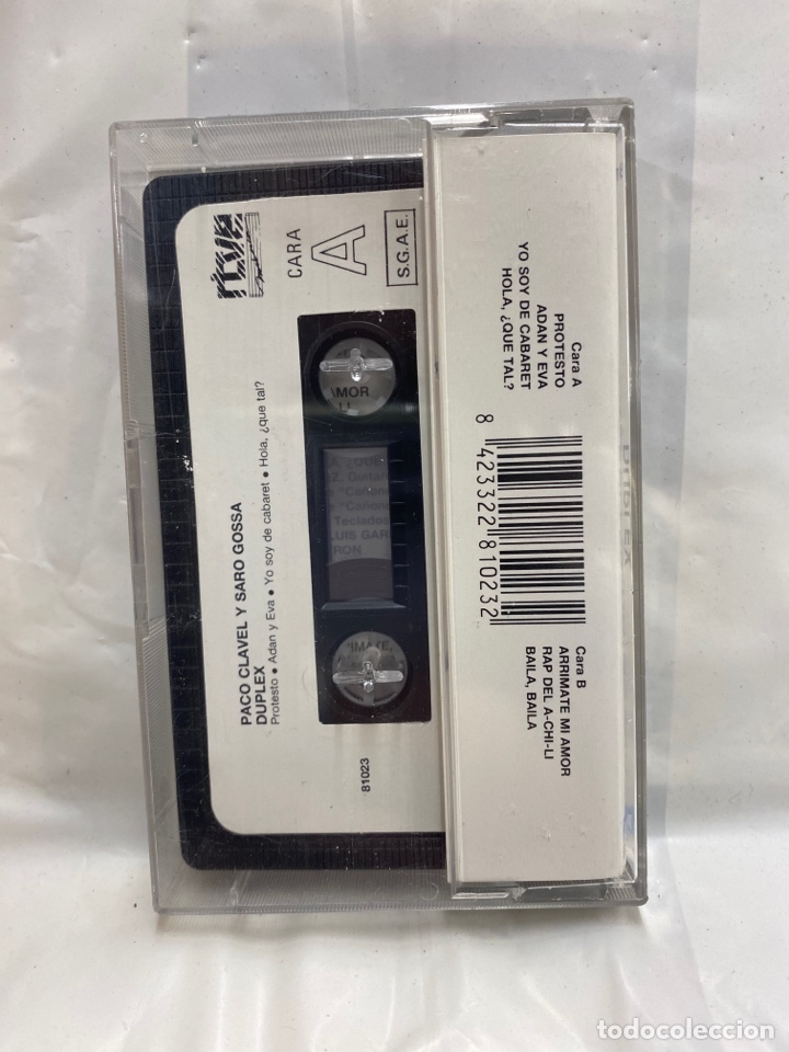 Casetes antiguos: CASSETTE PACO CLAVEL Y SARA GOSSA, DUPLEX - Foto 2