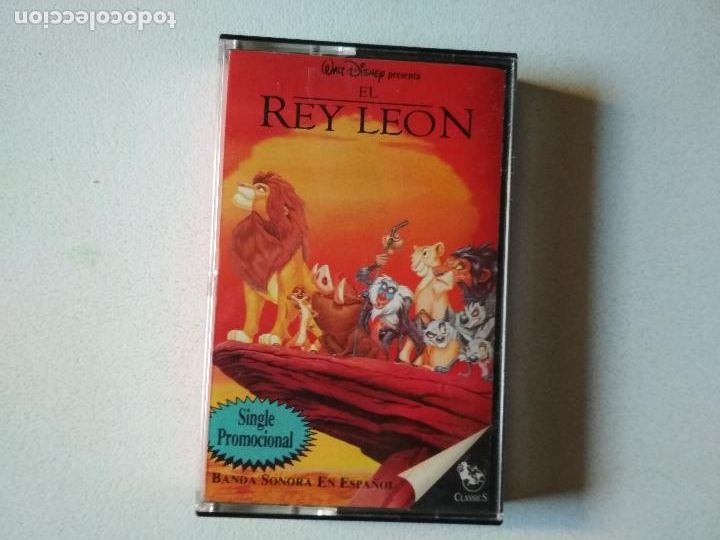 Casetes antiguos: el rey leon , casette single promocional,1994,ed espa&ntilde;ola