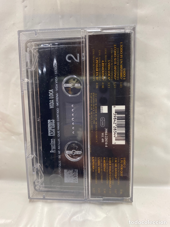 Casetes antiguos: CASSETTE FRANCISCO C&Eacute;SPEDES, NOCHE LOCA - Foto 2