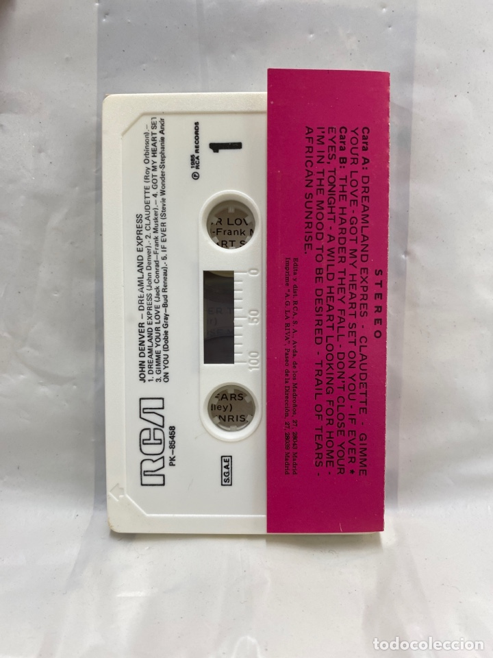Casetes antiguos: CASSETTE JOHN DENVER, DREAMLAND EXPRESS - Foto 2