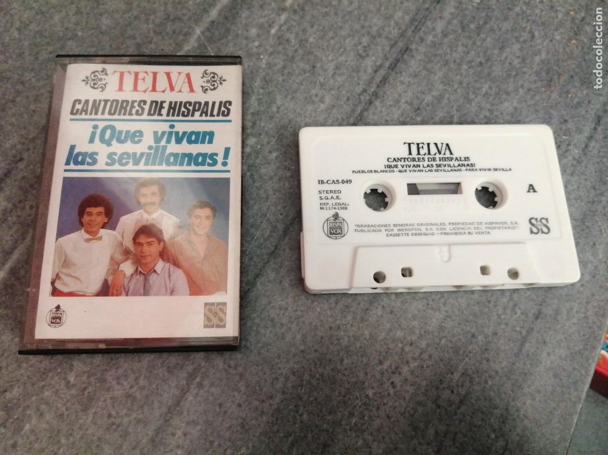 Casetes antiguos: Casete caset de m&uacute;sica Telva cantores de hispalis que viva las sevillanas