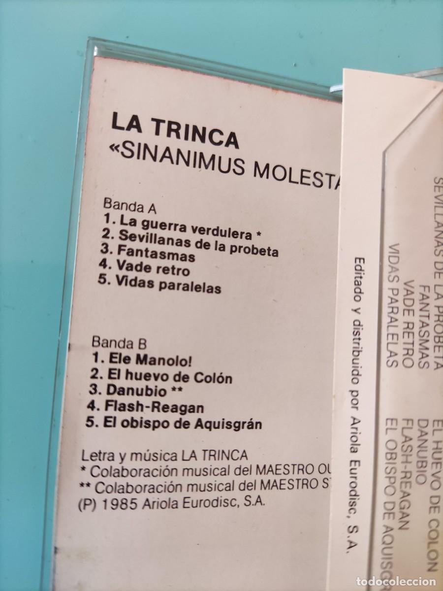 Casetes antiguos: Casete LA TRINCA. Sin&aacute;nimus Molestandi - Foto 2