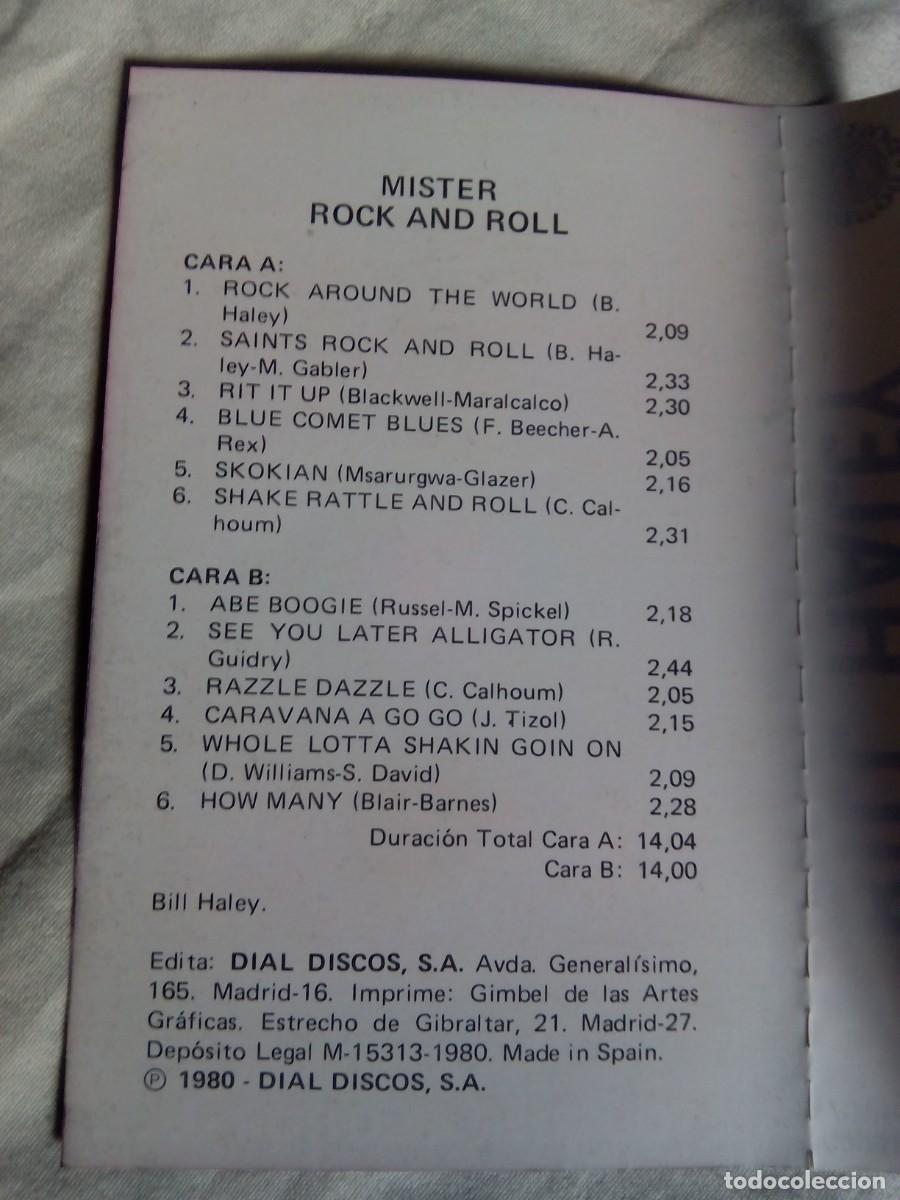 Casetes antiguos: MISTER ROCK AND ROLL BILL HALEY / CASSETTE - Foto 4