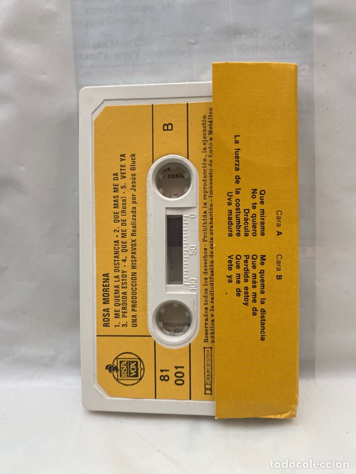 Casetes antiguos: CASSETTE ROSA MORENA, QUE MIRAME. 1976 - Foto 2