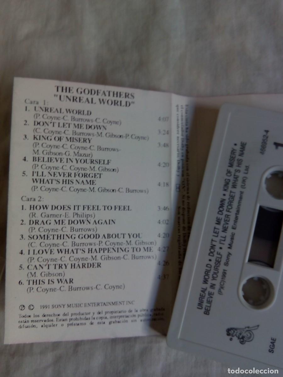 Casetes antiguos: GODFATHERS. UNREAL WORLD / CASSETTES - Foto 2