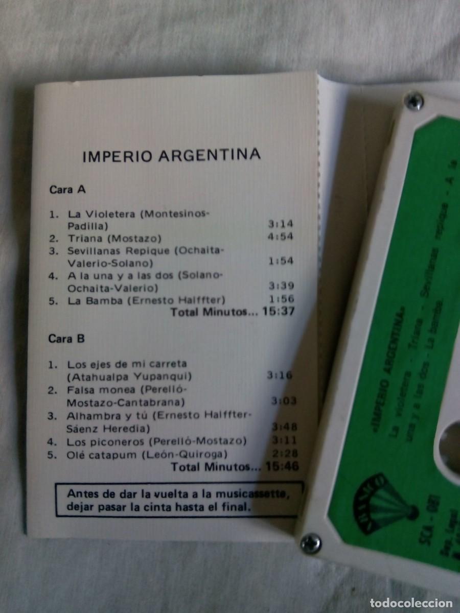Casetes antiguos: IMPERIO ARGENTINA / CASSETTES - Foto 2